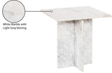 Verona End Table - Handcrafted Marble Design with Unique Base for Contemporary Elegance in Any Room