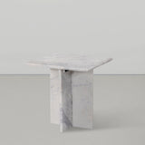 Verona End Table - Handcrafted Marble Design with Unique Base for Contemporary Elegance in Any Room
