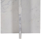 Verona End Table - Handcrafted Marble Design with Unique Base for Contemporary Elegance in Any Room