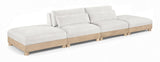 Turin - Chenille Fabric Upholstered Modular Sectional - White