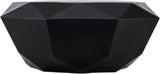 Gemma Unique Diamond Shape Coffee Table in Matte Black Steel - Contemporary Design for Modern Homes