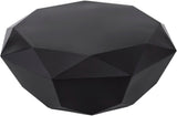 Gemma Unique Diamond Shape Coffee Table in Matte Black Steel - Contemporary Design for Modern Homes