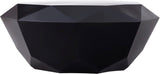 Gemma Unique Diamond Shape Coffee Table in Matte Black Steel - Contemporary Design for Modern Homes