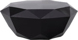 Gemma Unique Diamond Shape Coffee Table in Matte Black Steel - Contemporary Design for Modern Homes