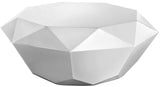 Gemma Contemporary Coffee Table with Unique Diamond Shape and Elegant Stainless Steel Design