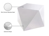 Gemma Contemporary Diamond Shaped End Table - Bold Accent for Modern Living Spaces and Decor