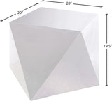 Gemma Contemporary Diamond Shaped End Table - Bold Accent for Modern Living Spaces and Decor