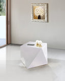 Gemma Contemporary Diamond Shaped End Table - Bold Accent for Modern Living Spaces and Decor