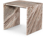 Canova End Table - Handcrafted Genuine Marble with Elegant Design for Contemporary Living Spaces