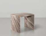 Canova End Table - Handcrafted Genuine Marble with Elegant Design for Contemporary Living Spaces