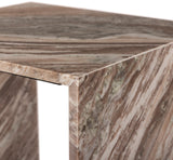 Canova End Table - Handcrafted Genuine Marble with Elegant Design for Contemporary Living Spaces