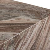 Canova End Table - Handcrafted Genuine Marble with Elegant Design for Contemporary Living Spaces