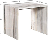 Canova End Table - Handcrafted Genuine Marble with Elegant Design for Contemporary Living Spaces