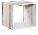 Canova End Table - Handcrafted Genuine Marble with Elegant Design for Contemporary Living Spaces