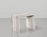 Canova End Table - Handcrafted Genuine Marble with Elegant Design for Contemporary Living Spaces