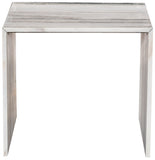 Canova End Table - Handcrafted Genuine Marble with Elegant Design for Contemporary Living Spaces