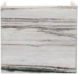 Canova End Table - Handcrafted Genuine Marble with Elegant Design for Contemporary Living Spaces