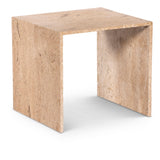 Canova End Table - Handcrafted Genuine Marble with Elegant Design for Contemporary Living Spaces