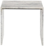 Canova End Table - Handcrafted Genuine Marble with Elegant Design for Contemporary Living Spaces