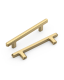 DESIGN2244 Rectangle Cabinet Pulls – Champagne Bronze Drawer Handles for Bathroom & Kitchen Cabinets