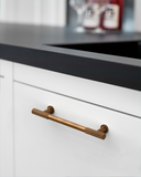 DESIGN2250 Oil Rubbed Bronze Knurled Pulls for Vintage Kitchens | 6-1/4" / 160mm Hole Center