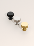 DESIGN2250 Oil Rubbed Bronze Knurled Cylinder Knobs - Heavy-Duty Antique Dresser Hardware | 1" Wide
