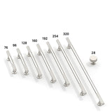 DESIGN2250 Oil Rubbed Bronze Knurled Pulls for Vintage Kitchens | 6-1/4" / 160mm Hole Center