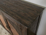 4 Copper-Paneled Door Console - Rustic Blackburn Design