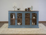 4 Door Console - Solid Pine Wood Accent Table | Marlin