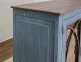4 Door Console - Solid Pine Wood Accent Table | Marlin