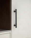 DESIGN2304 Brushed Satin Nickel Cabinet Pulls | Modern Retro Reeded Bar Handles for Kitchen Drawers, 5"