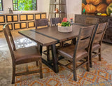 Seat Chair - Ladder Back Dining Chair with Faux Leather