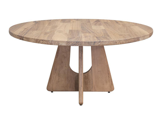 Natural Parota Round Dining Table | Elegant Wood Furniture