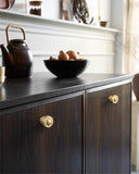 DESIGN2317 Modern Organic Champagne Bronze Cabinet Knobs | Solid Metal Drawer Handles