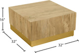 Acacia Wood Coffee Table with Stunning Grain Design and Sturdy Metal Base for Modern Living Spaces
