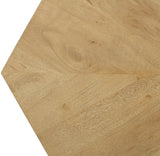 Diamante Coffee Table - Stunning Diamond-Shaped Acacia Wood Centerpiece for Modern Living Spaces