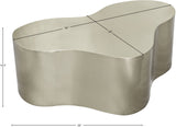 Tevere Coffee Table - Modern Matte Metal Design with Unique Shape for Stylish Gatherings and Leisure