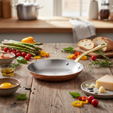 Mauviel M'Heritage M'200 B Copper Frying Pan With Brass Handle