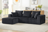 KALEN 103" Corduroy Left Chaise Sofa