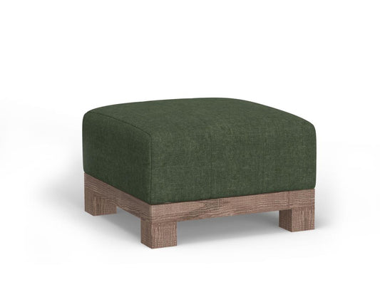 Wooden Frame Ottoman with Block Feet | Samba Collection