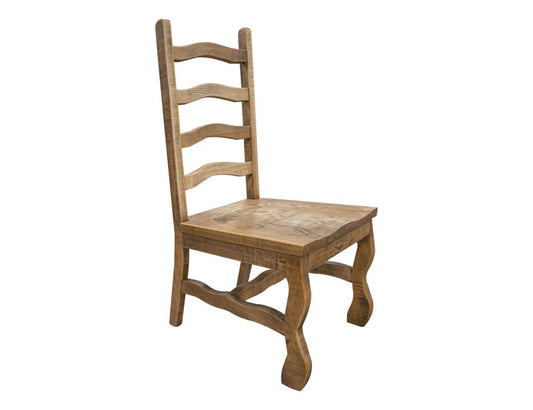 Marquez Wooden Chair - Farmhouse Style Ladder Back Pine