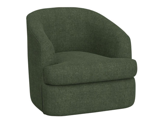 Wooden Frame Metal Base 360 Swivel Accent Chair | Modern Comfort