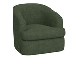 Wooden Frame Metal Base 360 Swivel Accent Chair | Modern Comfort