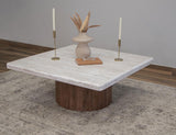 Square Cocktail Table | Organic Modern Mango Wood Design