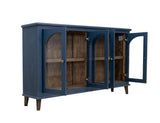 4 Glass Door Console | Mid-Century Modern Genova Design