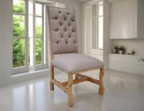 Marquez Upholstered Farmhouse Chair with Tufted Backrest