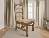 Marquez Wooden Chair - Farmhouse Style Ladder Back Pine