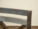 Loft Brown 24" Barstool - Pine Wood with Backrest