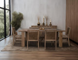 Mezquite Upholstered Wooden Chair | Sustainable Mango Wood Design