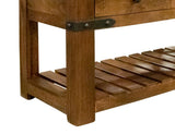 6 Drawer Sofa Table | Parota Wood Hand-Distressed Console